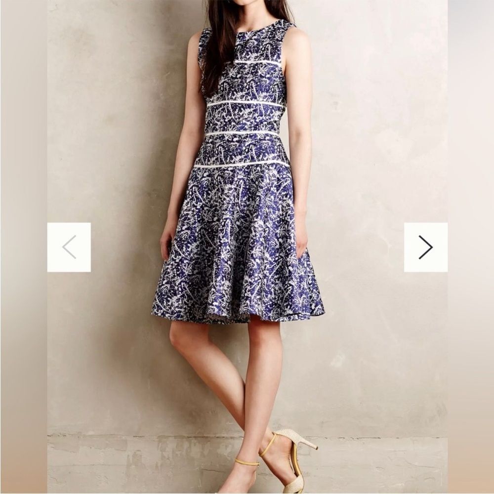 Anthropologie Maeve Atelier drop waist dress size 4
